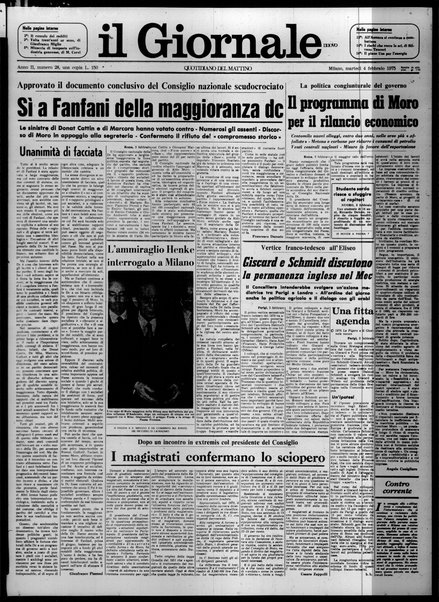 Il giornale nuovo : quotidiano del mattino